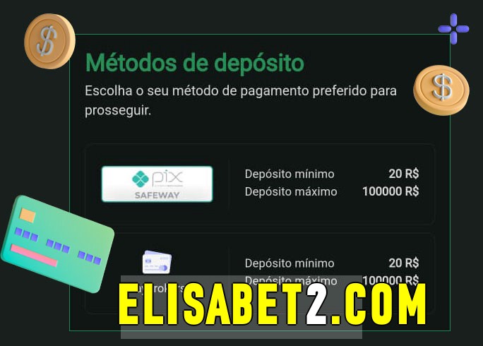O cassino elisabet bet oferece uma grande variedade de métodos de pagamento